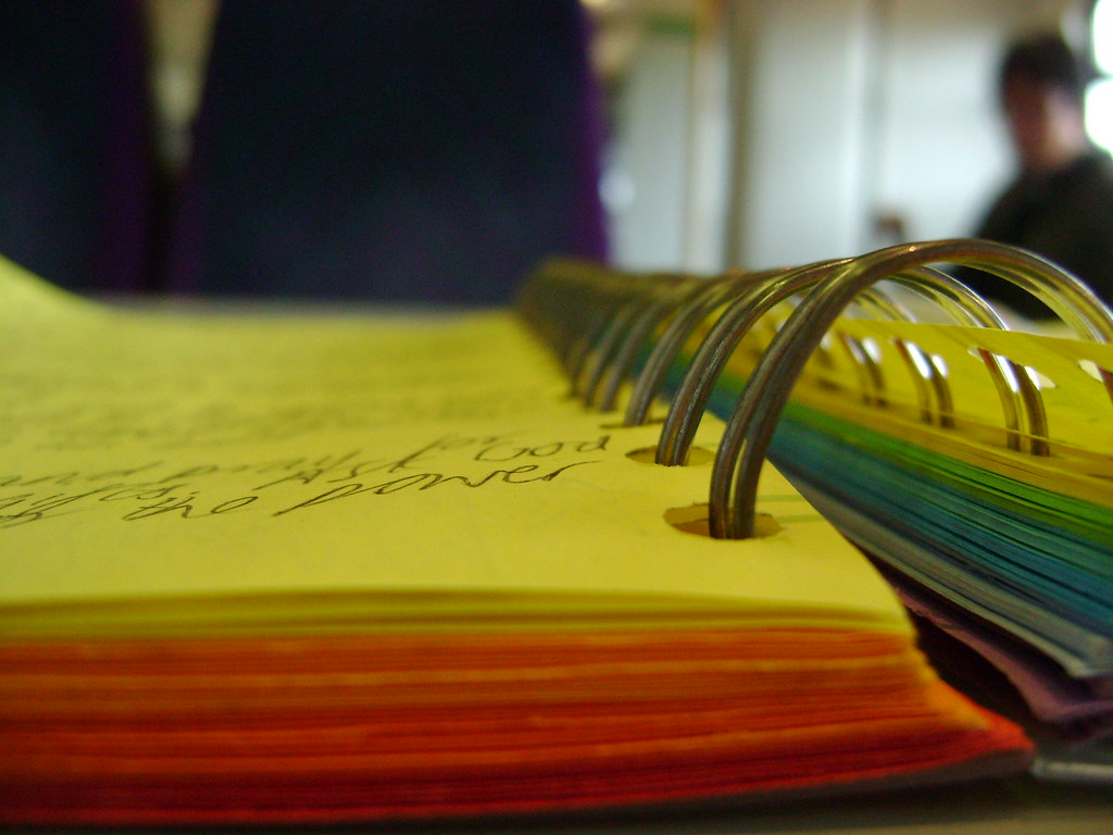 Notebook representing Spelling You See workbook for daily spelling practice